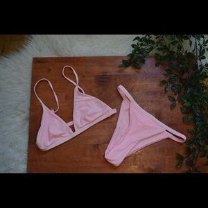 Pink High Leg Bikini